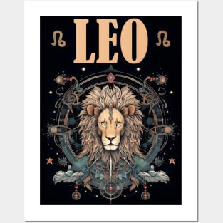 Leo Zodiac Sign Posters and Art